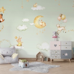Fototapet Sweet Dreams - Green, Oliver Robins