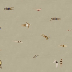 Fototapet, Swimmers, Sand, Rebel Walls - Img 2