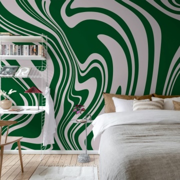Fototapet, Swirly, Green, Rebel Walls - Img 3