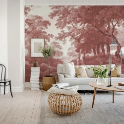 Fototapet, The Vintage Grove, Burgundy, Rebel Walls