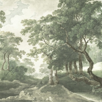 Fototapet, The Vintage Grove, Spring Green, Rebel Walls - Img 2