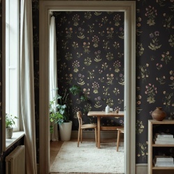 Fototapet, Timeless Flora, Dark Blue, Rebel Walls