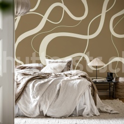 Fototapet, Twisting Lines, Nougat, Rebel Walls - Img 3