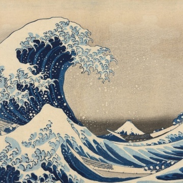Fototapet, Under the Wave off Kanagawa by Hokusai, Rebel Walls - Img 2