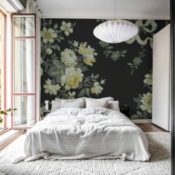 Fototapet, Vintage Bow, Black, Rebel Walls