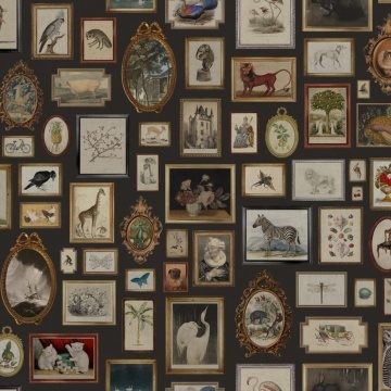 Fototapet, Vintage Frames, Black, Rebel Walls - Img 2