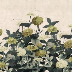 Fototapet, Vintage Meadow, Yellow, Rebel Walls - Img 2