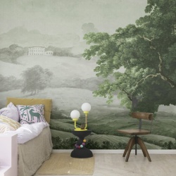 Fototapet, Vintage Tree, Soft Green, Rebel Walls - Img 3