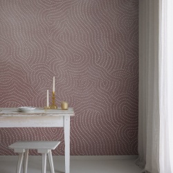 Fototapet, Wiggly Dots, Pink, Rebel Walls - Img 3