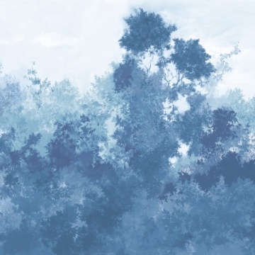 Fototapet, Wood, Blue, Rebel Walls - Img 2