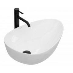 Lavoar asimetric pe blat Rea Greta 56 cm - Img 1