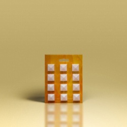 Ornament din poliuretan A703 - 2.5x2.5x2 cm