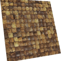 Panou decorativ 3D, Coconut, Bagonjong Antique Brown, 6 placi 42x42cm, 1.05 mp - Img 6