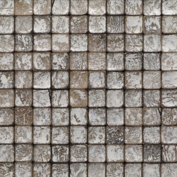 Panou decorativ 3D, Coconut, Tongkonan White Wash, 6 placi 42x42cm, 1.05 mp - Img 3