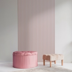 Panou riflaj decorativ 3D Onda, Alb, 12x1.3x270 cm - Img 2