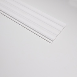 Panou riflaj decorativ 3D Onda, Alb, 12x1.3x270 cm - Img 3