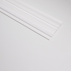 Panou riflaj decorativ 3D Versal, Alb, 11.5x1.3x270 cm - Img 3