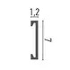 Plinta polimer rigid HCR506 - 7x1.2x200 cm - Img 2