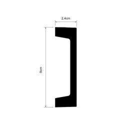 Plinta poliuretan CR951 - 9x2.4x200 cm - Img 2