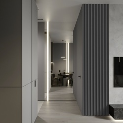 Profil dreapta pentru riflaj decorativ Velutto, Shadow Grey, 6.1x1.3x270 cm - Img 3