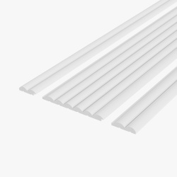 Profil dreapta riflaj decorativ 3D, Cloud R, 4.3x1.2x250 cm, Manavi - Img 3