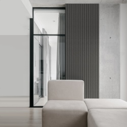 Profil stanga pentru riflaj decorativ Roca, Stormy Grey, 8.7x2x270 cm - Img 3