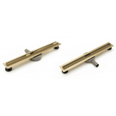 Set rigola dus plus capac inclus 50 cm Rea Neo Slim Mirror Gold Pro auriu - Img 3