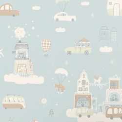 Tapet Above the Clouds, Soft Blue, Majvillan - Img 2