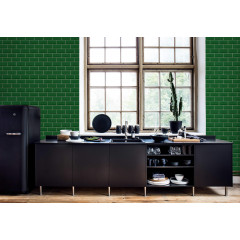 Tapet Bistro Tiles, Green, Rebel Walls - Img 1