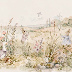 Tapet, Bunnies, Natural, Coordonne