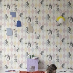 Tapet Circus Corner, Pastel, Rebel Walls