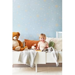 Tapet Confetti, Soft Blue, Majvillan - Img 1