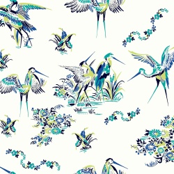 Tapet, Grullas de Papel, Azul, Coordonne, 5mp / rola - Img 2