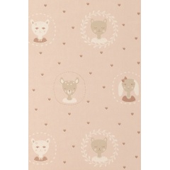 Tapet Hearts, Dusty Warm Pink, Majvillan - Img 2