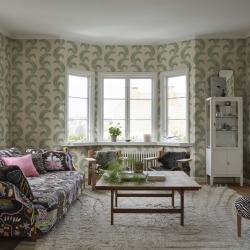 Tapet lavabil, Jasmine, Garden Green, Sandberg, 5.3mp / rola