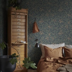 Tapet lavabil, Linnea Midnight Blue, Sandberg, 5.3mp / rola