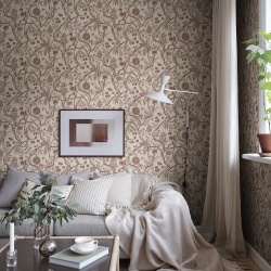 Tapet lavabil, Tree of Life, Burgundy, Sandberg, 5.3mp / rola
