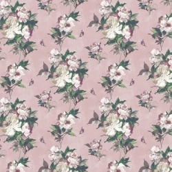 Tapet, Madama Butterfly, Blush Pink Luxury Floral, 1838 Wallcoverings, 5.3mp / rola