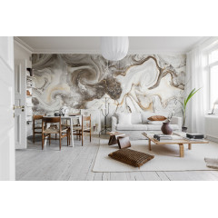Tapet Marble Swirl Nougat, Rebel Walls - Img 1