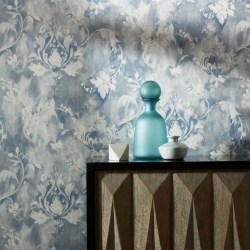 Tapet, Ornamenta, Pewter Grey Luxury Damask, 1838 Wallcoverings, 5.3mp / rola