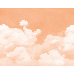 Tapet pentru copii Cuddle Clouds, Peach Fuzz, Rebel Walls - Img 2