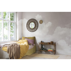 Tapet pentru copii Cuddle Clouds, Pink, Rebel Walls - Img 1