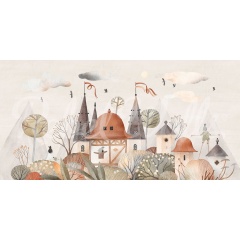 Tapet Rabbit Town, Autumn, Rebel Walls - Img 2