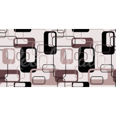 Tapet Retro Squares, Plum, Rebel Walls - Img 2