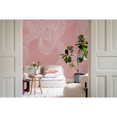 Tapet Stripes Repeatable, Pink, Rebel Walls - Img 1