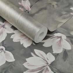 Tapet, Trailing Magnolia, Burnished Gold Luxury Floral, 1838 Wallcoverings, 6.5mp / rola - Img 2