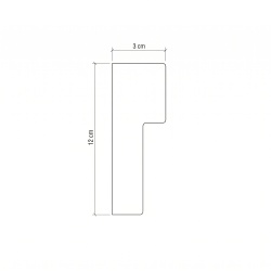 Ancadrament exterior AT06A-12x3x200cm - Img 2