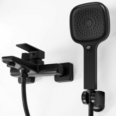 Baterie cada - dus Rea Orix monocomanda negru cu set de dus - Img 5