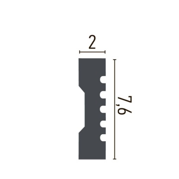Brau decorativ din poliuretan CR779 - 7.6x2x244 cm - Img 2