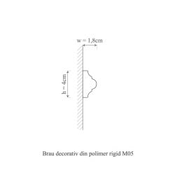 Brau polimer rigid, Allegria, M5 - 4x1.8x200 cm - Img 2